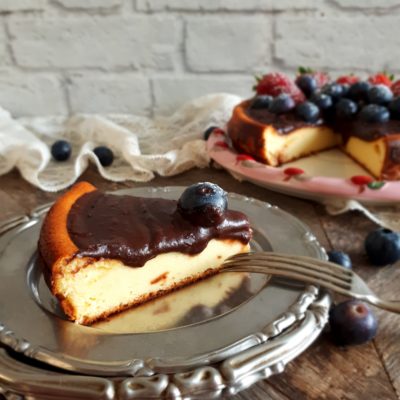 CheeseCake Cotta con Glassa al Cacao